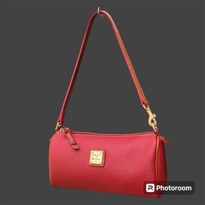 Dooney & Bourke Small Barrel Bag red leather